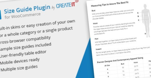 WooCommerce Product Size Guide
