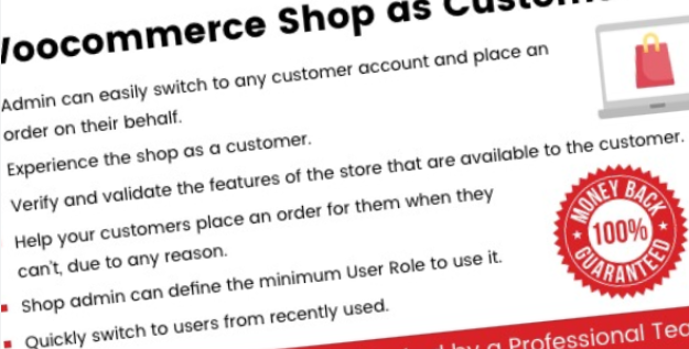WooCommerce Shop As Customer