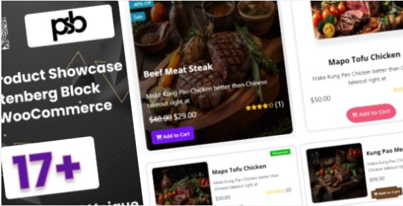 WooCommerce Product Showcase Gutenberg Block