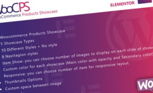 WooCommerce Products Showcase for Elementor